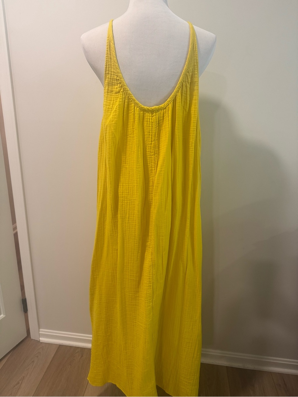 Universal Thread Bright Yellow Halter Maxi Dress - Picture 3 of 4